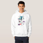 Aangepaste Schattigee Mad Scientist Halloween Lab  Hoodie (Voorkant volledig)