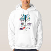 Aangepaste Schattigee Mad Scientist Halloween Lab  Hoodie (Voorkant)