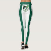 Aangepaste Schattigee Naam Pet Cat Mom Sport Chic Leggings (Achterkant)