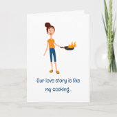 Aangepaste Schattigee paar liefde grap Grappige Va Kaart (Voorkant)