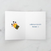 Aangepaste Schattigee paar liefde grap Grappige Va Kaart (Binnen)