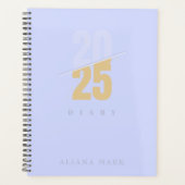 Aangepaste Schattigee Paarse Minimal 2025 Kalender Planner (Voorkant)