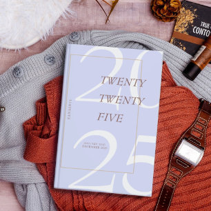 Aangepaste Schattigee Paarse Minimal 2025 Kalender Planner