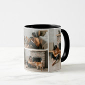 Aangepaste Schattigee Pet Dog Foto's Collage Coffe Mok (Voorkant rechts)