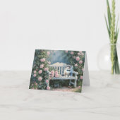 Aangepaste Schattigee Ragdoll Cat Garden Bench Ver Kaart (Voorkant)