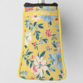 Aangepaste Schattigee Retro Flower Gifts voor Dame Golfheadcover (Draai 90)