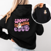Aangepaste Schattigee Retro Spooky Ghost Teacher C Hoodie