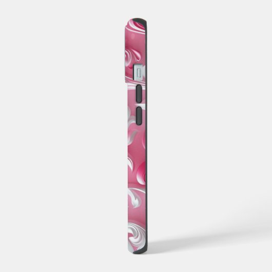 Aangepaste Schattigee Roze Bloemen iPhone Hoesje| iPhone 15 Case (Linkerkant)