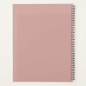 Aangepaste Schattigee Roze Minimal 2025 Kalender P Planner (Achterkant)