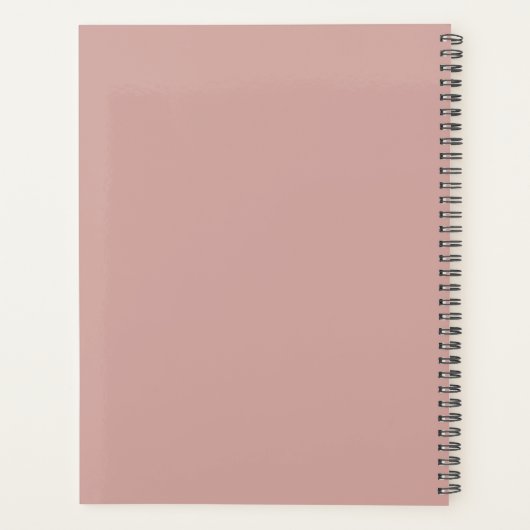 Aangepaste Schattigee Roze Minimal 2025 Kalender P Planner (Achterkant)
