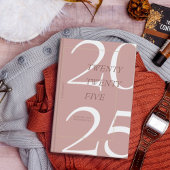 Aangepaste Schattigee Roze Minimal 2025 Kalender P Planner