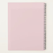 Aangepaste Schattigee Roze Minimal 2025 Kalender P Planner (Achterkant)