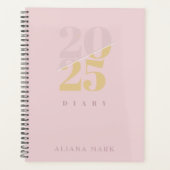 Aangepaste Schattigee Roze Minimal 2025 Kalender P Planner (Voorkant)