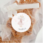 Aangepaste Schattigee roze muis Sticker