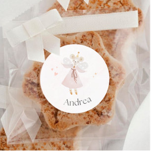 Aangepaste Schattigee roze muis Sticker