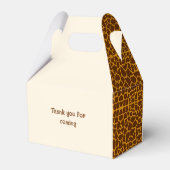 Aangepaste Schattigee Safari Giraffe Favor Box Bedankdoosjes (Achterkant)