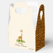 Aangepaste Schattigee Safari Giraffe Favor Box Bedankdoosjes (Geopend)