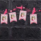 Aangepaste Schattigee Spooky Ghost Theme Verjaarda Vlaggetjes