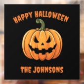 Aangepaste Schattigee & Spooky Pompoen Happy Hallo Raamsticker (Vel 2)