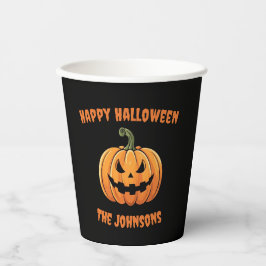 Aangepaste Schattigee Spooky Pumpkin Happy Hallowe Papieren Bekers