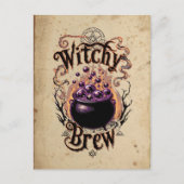 Aangepaste Schattigee Spooky Script Halloween Wit Briefkaart (Voorkant)