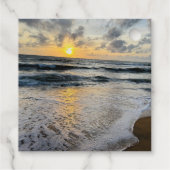 Aangepaste Schattigee Twee Foto Dubbelzijdig Geper Bedankjes Labels (Achterkant)