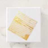 Aangepaste Schattigee Twee Foto Dubbelzijdig Geper Bedankjes Labels (Met doos)