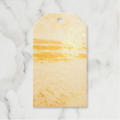 Aangepaste Schattigee Twee Foto Dubbelzijdig Geper Cadeaulabels (Voorkant)