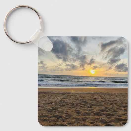 Aangepaste Schattigee Twee Foto Dubbelzijdig Geper Sleutelhanger (Voorkant)