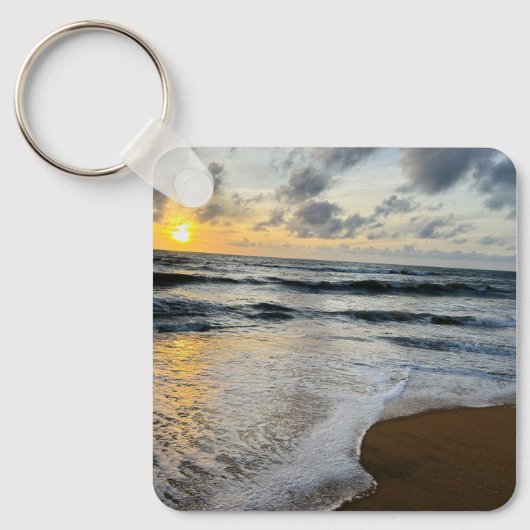 Aangepaste Schattigee Twee Foto Dubbelzijdig Geper Sleutelhanger (Voorkant)