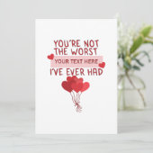 Aangepaste Schattigee Valentijnsdag Kaart (Staand voorkant)