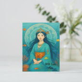 Aangepaste Schattigee Whismusical Onderwater Princ Briefkaart (Staand voorkant)