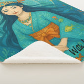 Aangepaste Schattigee Whismusical Onderwater Princ Sherpa Deken (3/4)