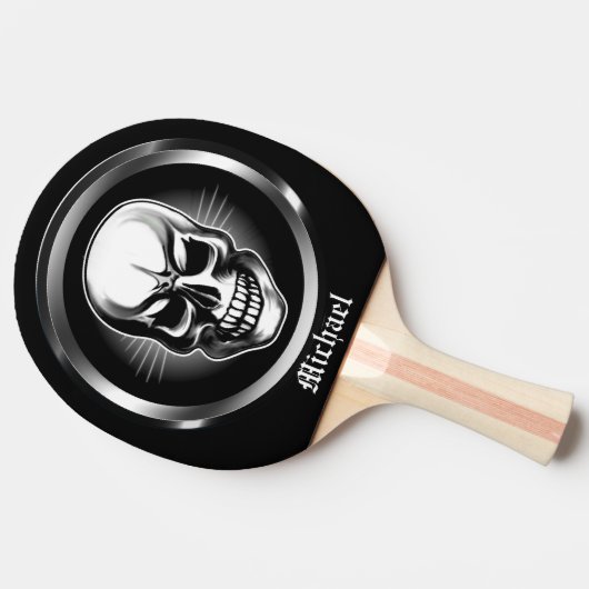 Aangepaste schedel 3 pingpongpeddel tafeltennisbatje (Zijkant)