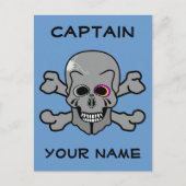 Aangepaste schedel en kruisingen briefkaart (Voorkant)