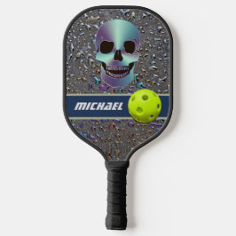 Aangepaste schedel op ijsschlik pickleball paddle