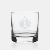 Aangepaste scheepsanker bootkapitein whisky glas (Achterkant)