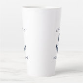 Aangepaste scheepskapitein bootanker marine latte mok (Voorkant)