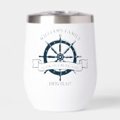 Aangepaste scheepvaartboot Nautical Wheel Boat kap (Voorkant)