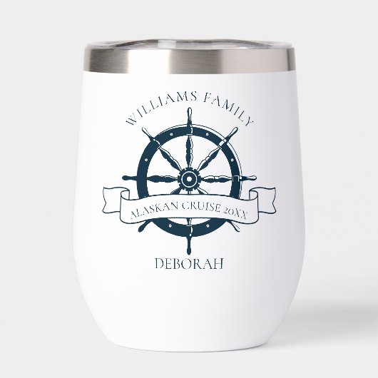 Aangepaste scheepvaartboot Nautical Wheel Boat kap (Achterkant)