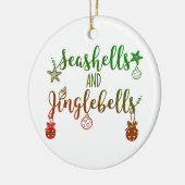 aangepaste schelpen en belletjes keramisch ornament (Links)