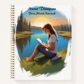 Aangepaste schets Reizen Notitieboek Dagboek (Voorkant)