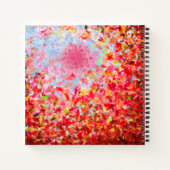 Aangepaste schetsen Abstract najaar Leaves Sky Notitieboek (Achterkant)