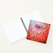 Aangepaste schetsen Abstract najaar Leaves Sky Notitieboek (Binnen)