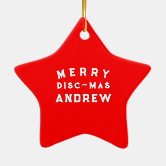 Aangepaste schijf Golf Collectible Keramisch Ornament (Achterkant)