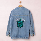 Aangepaste schildpad Schattig Grappig Cadeau Denim Jacket (Hangar)