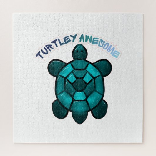 Aangepaste Schildpad Schattig Grappig Cadeau Legpuzzel (Verticaal)