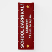 Aangepaste School Carnaval Banner (Verticaal)