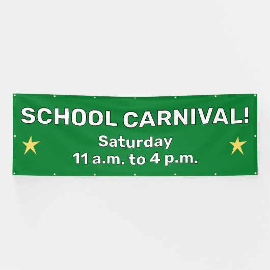 Aangepaste School Carnaval Banner (Horizontaal)