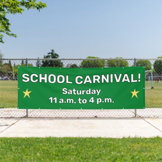 Aangepaste School Carnaval Banner (Insitu)